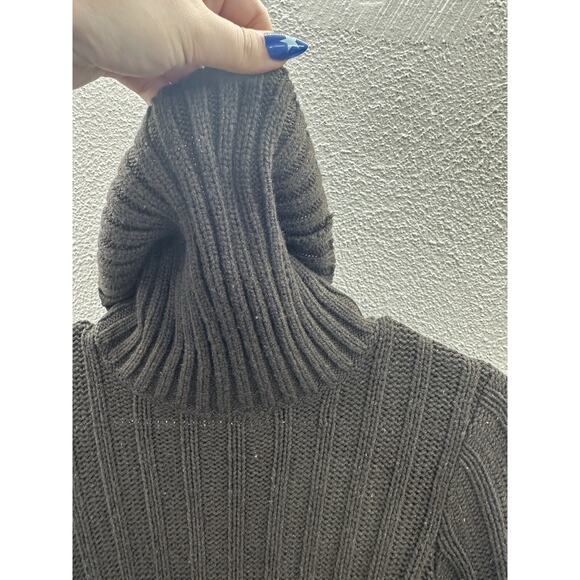 The Limited Womens Sweater Size XS Brown Knit Long Sleeve Turtleneck - Picture 3 of 12